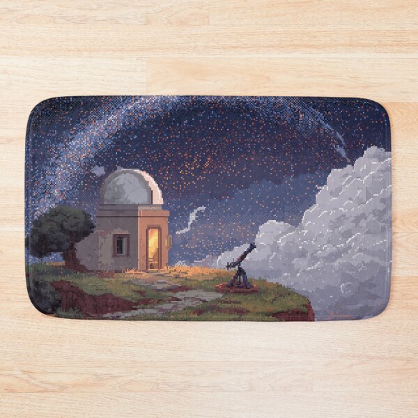 Item preview, Pixel Art Observatory on Starry Cliff designed and sold by Rtymer.