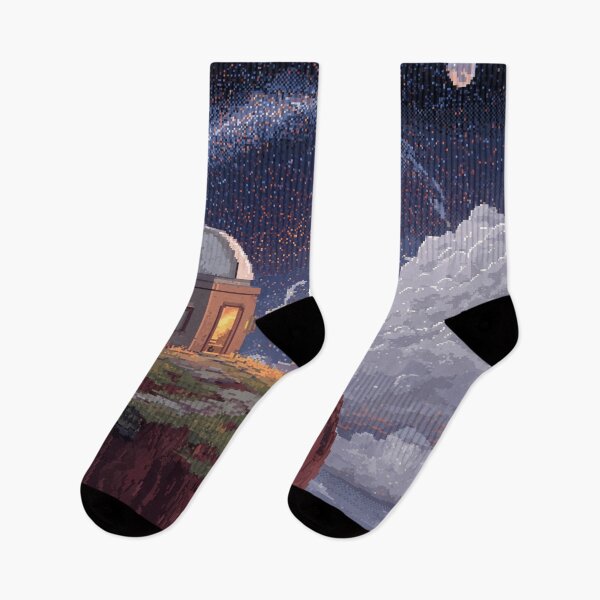 Item preview, Pixel Art Observatory on Starry Cliff designed and sold by Rtymer.