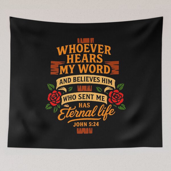 Item preview, John 5:24 Eternal Life designed and sold by plushism.