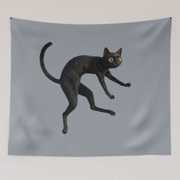 Item preview, Funny Sneaky Black Cat designed and sold by MorningFive.
