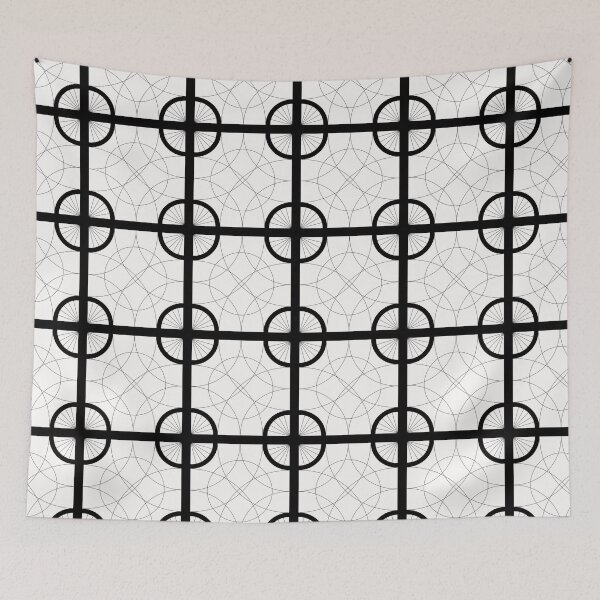 Item preview, Geometric Monochrome Pattern ADG P25.P01.067 designed and sold by Space & Care - Art Deco GeoMetrica.
