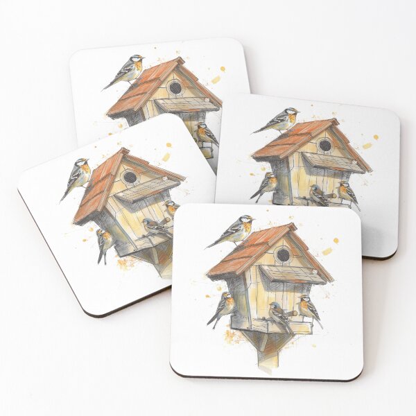 Item preview, Bird House Wall Art Décor, Birds Print Home Décor, Birdwatcher Gift, Bird Lovers Present  designed and sold by colorleafz.