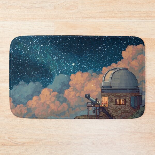 Item preview, Pixel Art Observatory on Starry Cliff designed and sold by Rtymer.