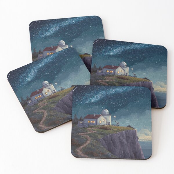 Item preview, Pixel Art Observatory on Starry Cliff designed and sold by Rtymer.