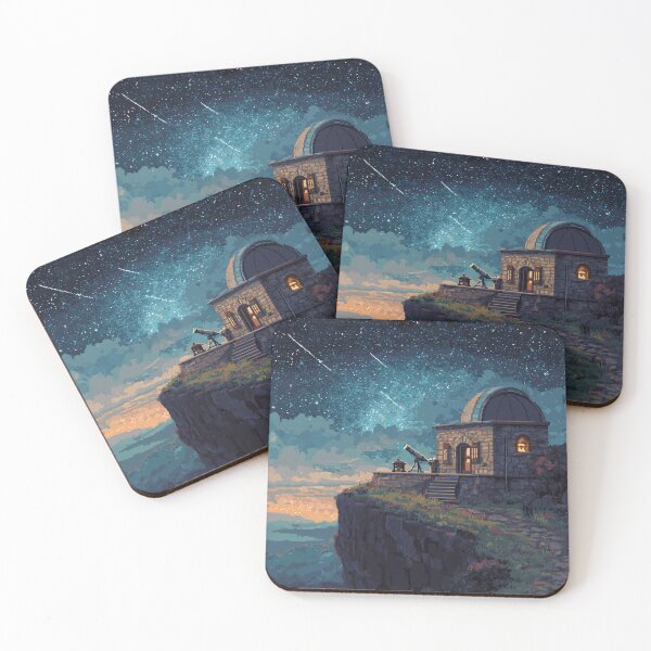 Item preview, Pixel Art Observatory on Starry Cliff designed and sold by Rtymer.