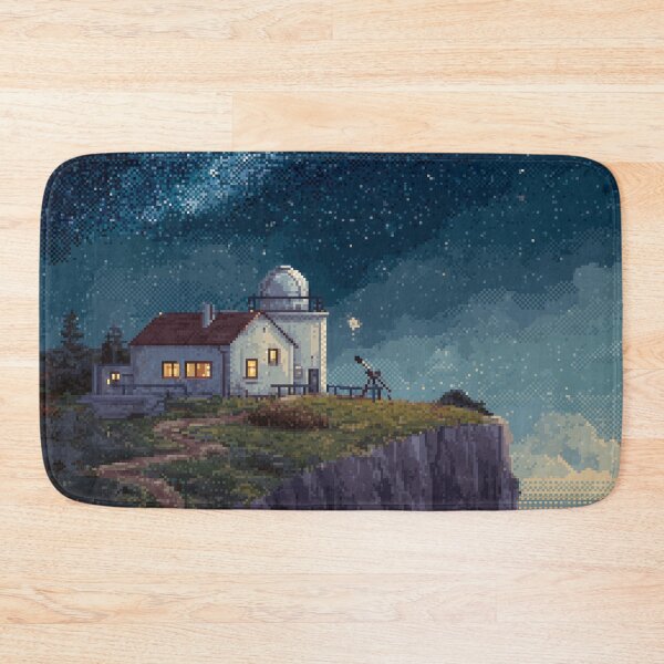 Item preview, Pixel Art Observatory on Starry Cliff designed and sold by Rtymer.