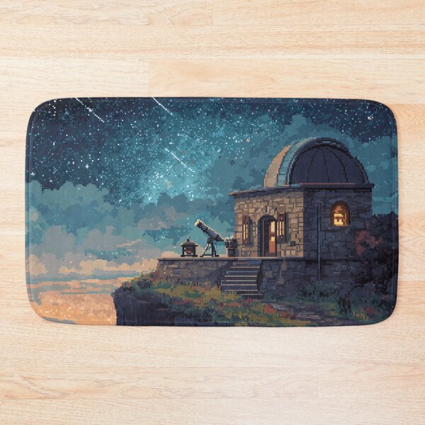 Item preview, Pixel Art Observatory on Starry Cliff designed and sold by Rtymer.