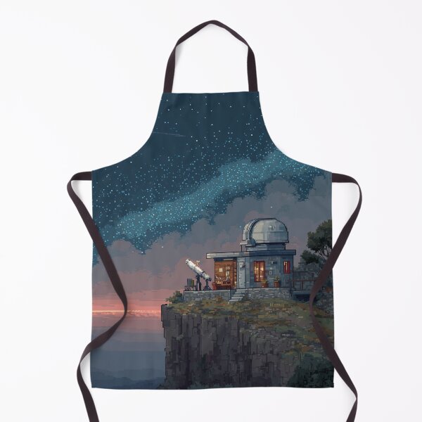 Item preview, Pixel Art Observatory on Starry Cliff designed and sold by Rtymer.