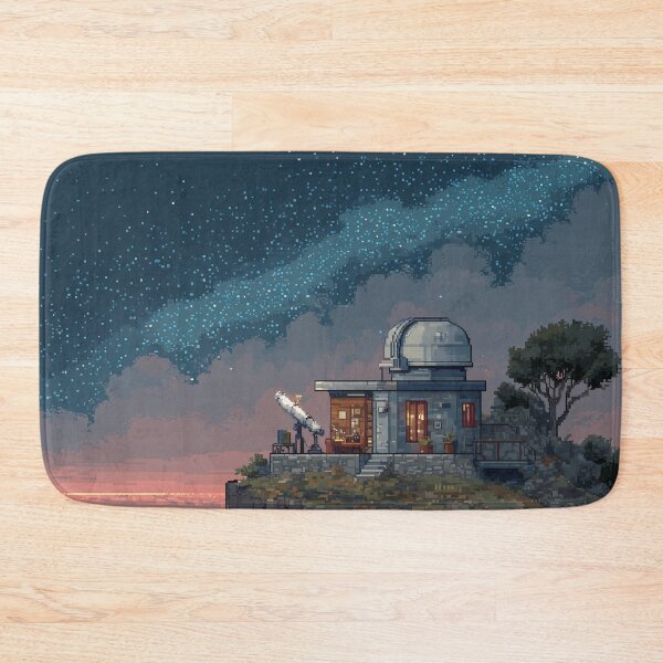 Item preview, Pixel Art Observatory on Starry Cliff designed and sold by Rtymer.