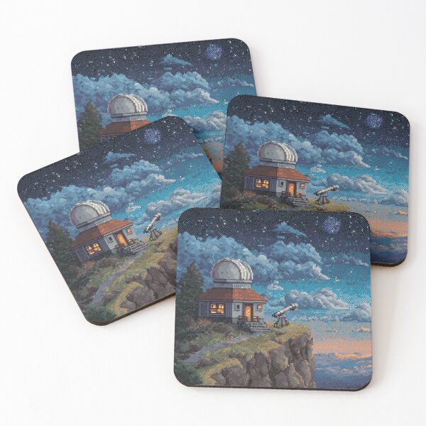 Item preview, Pixel Art Observatory on Starry Cliff designed and sold by Rtymer.
