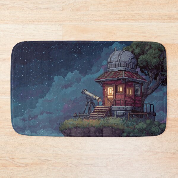 Item preview, Pixel Art Observatory on Starry Cliff designed and sold by Rtymer.