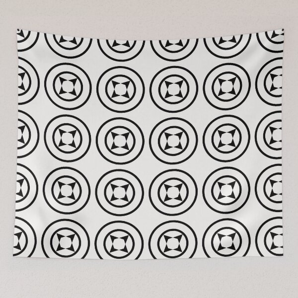 Item preview, Geometric Monochrome Pattern ADG P25.P01.069 designed and sold by Space & Care - Art Deco GeoMetrica.
