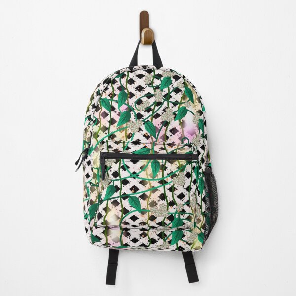Item preview, Floral Vine Lattice Pattern - Green Leaves & Cream Flowers Seamless designed and sold by TheArtOfTreble.
