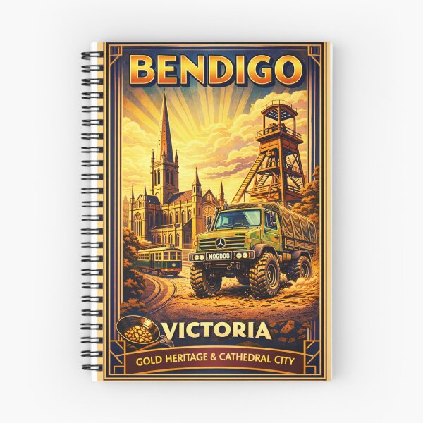 Item preview, Art Deco Bendigo Travel  designed and sold by MogDog - Ausrally.