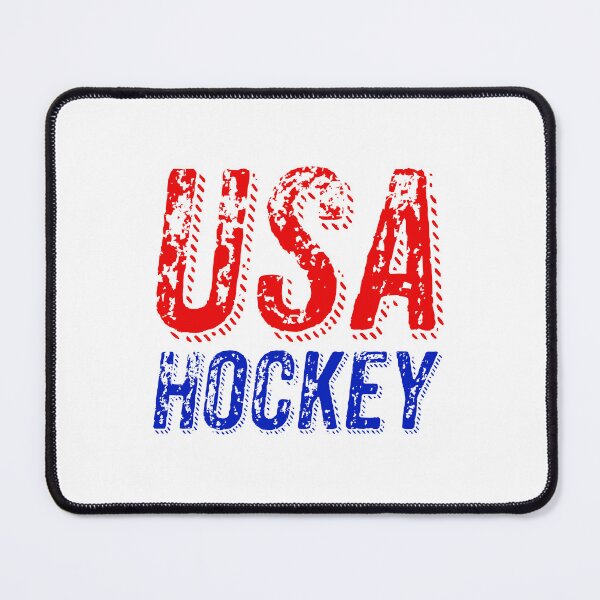 Item preview, USA Hockey, Red and Blue Gritty Sports designed and sold by Memes N Lore .