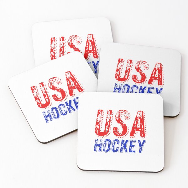 Item preview, USA Hockey, Red and Blue Gritty Sports designed and sold by Memes N Lore .