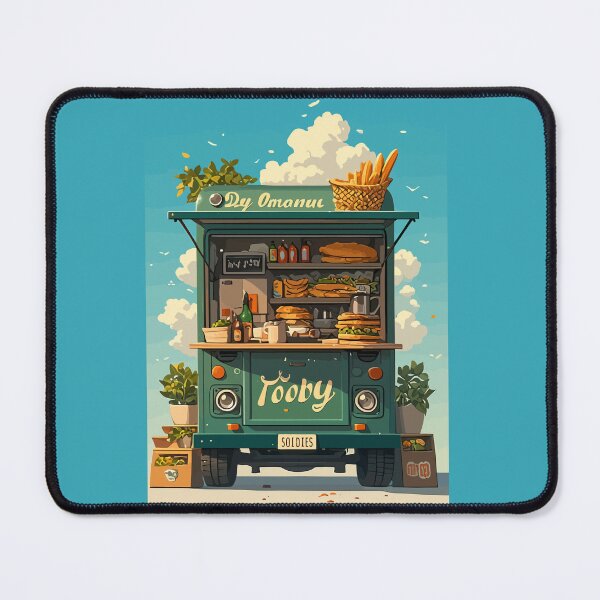 Item preview, Street Food Festival – Vintage Ice Cream Truck Poster Art designed and sold by mcraft studio.