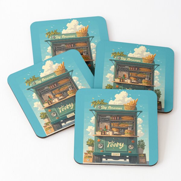 Item preview, Street Food Festival – Vintage Ice Cream Truck Poster Art designed and sold by mcraft studio.