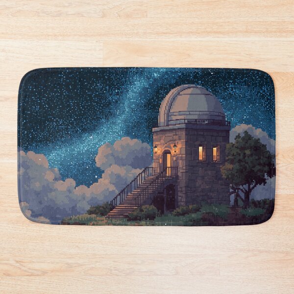 Item preview, Pixel Art Observatory on Starry Cliff designed and sold by Rtymer.