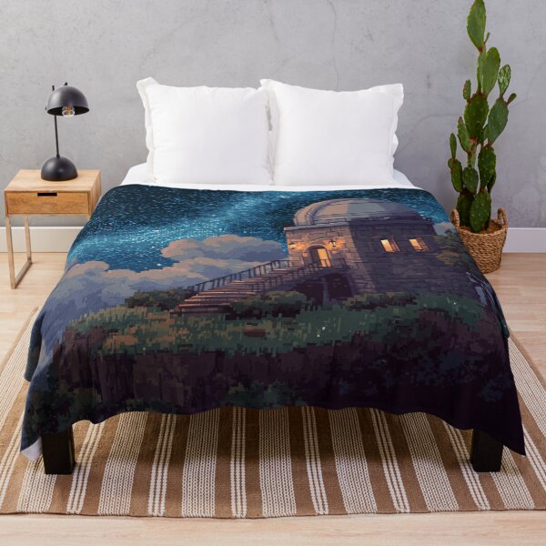 Item preview, Pixel Art Observatory on Starry Cliff designed and sold by Rtymer.