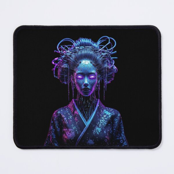 Item preview, Cyberpunk Porcelain Geisha Android designed and sold by BassLineDesign.