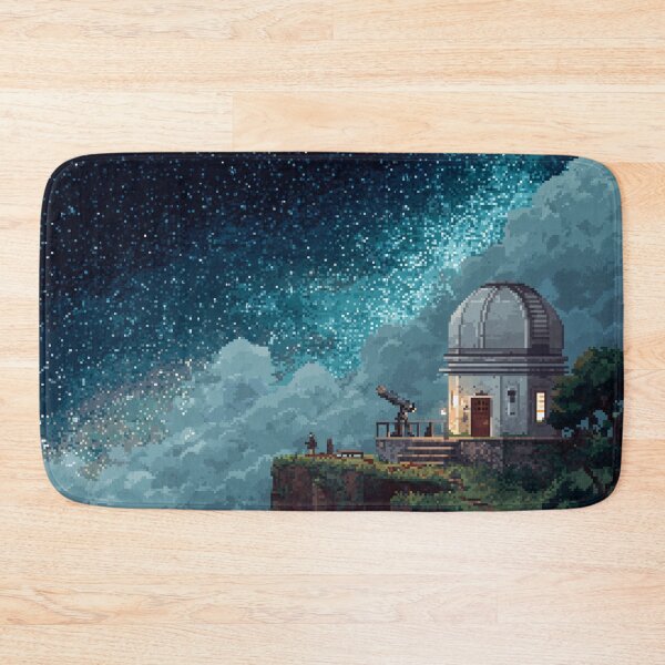 Item preview, Pixel Art Observatory on Starry Cliff designed and sold by Rtymer.