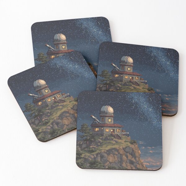 Item preview, Pixel Art Observatory on Starry Cliff designed and sold by Rtymer.