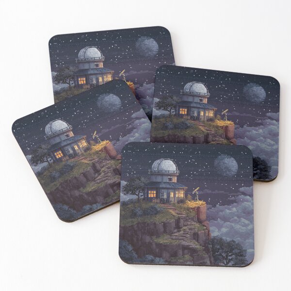 Item preview, Pixel Art Observatory on Starry Cliff designed and sold by Rtymer.