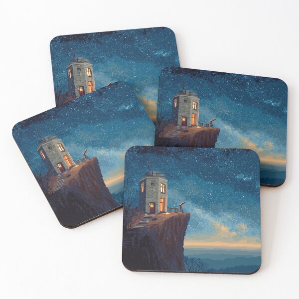 Item preview, Pixel Art Observatory on Starry Cliff designed and sold by Rtymer.