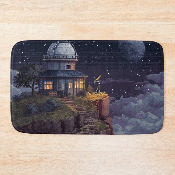 Item preview, Pixel Art Observatory on Starry Cliff designed and sold by Rtymer.