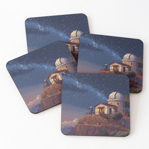 Item preview, Pixel Art Observatory on Starry Cliff designed and sold by Rtymer.