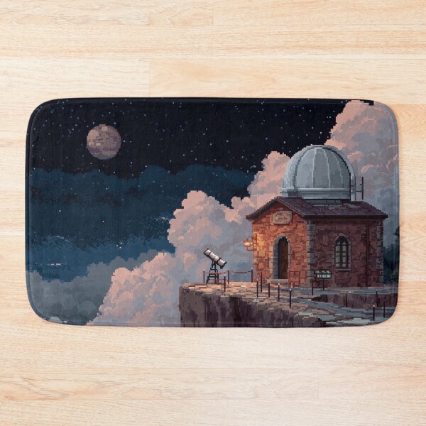 Item preview, Pixel Art Observatory on Starry Cliff designed and sold by Rtymer.
