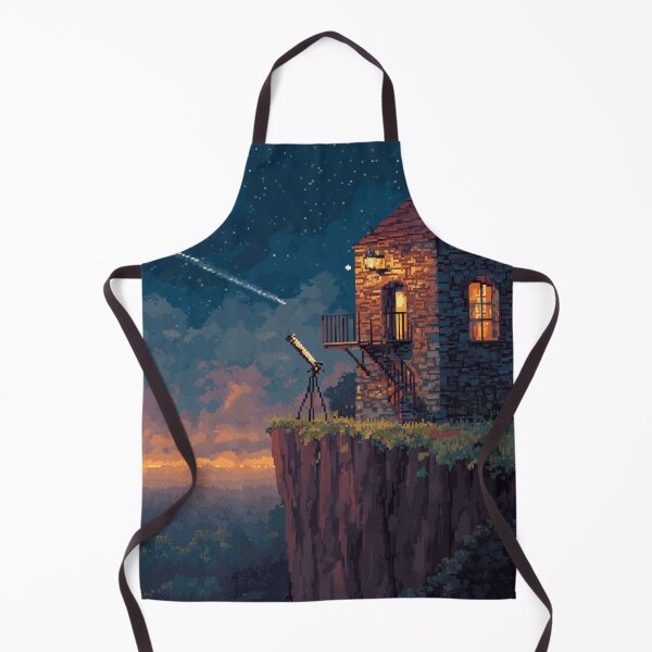 Item preview, Pixel Art Observatory on Starry Cliff designed and sold by Rtymer.