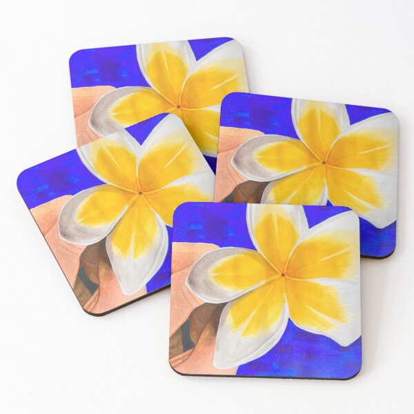 Item preview, Frangipani, held in blue designed and sold by Kress Art Studio.