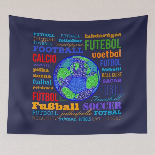 Item preview, Football, the Many Names of the Beautiful Game designed and sold by chowlet.