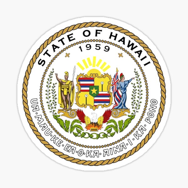 Item preview, State Seal State of Hawaii designed and sold by BankrobberGus.