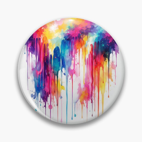 Item preview, Abstract Watercolor Rainbow Drip. designed and sold by HubiUrbanStudio.