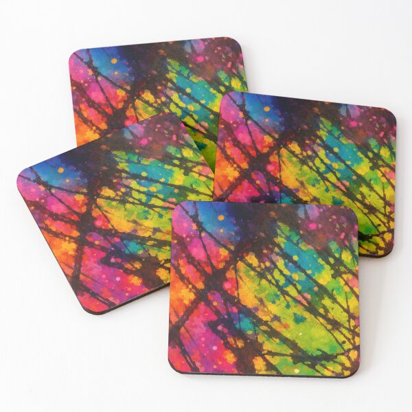 Item preview, Vibrant Rainbow Splatter Art. designed and sold by HubiUrbanStudio.