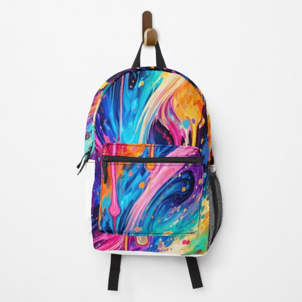 Item preview, Abstract Neon Drip Art. designed and sold by HubiUrbanStudio.