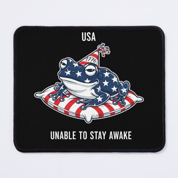 Item preview, USA Unable To Stay Awake - Ironic 2026 Patriotic Frog designed and sold by  Existential .