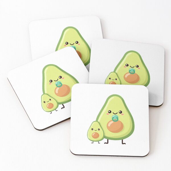 Item preview, Kawaii Avocado Family Cute Pregnancy Announcement Art designed and sold by BigStar-Cart.