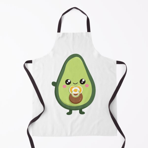 Item preview, Baby Avocado Pacifier Kawaii Character Nursery Art designed and sold by BigStar-Cart.