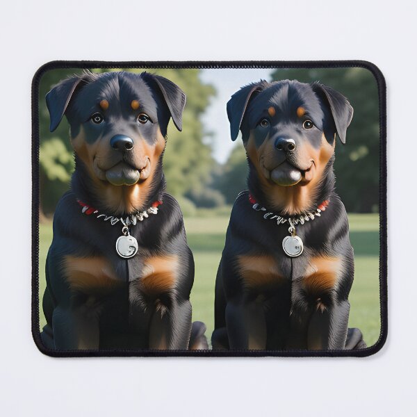 Item preview, Rottweiler Puppies Confident Pose Daylight Park designed and sold by CanineCourier.