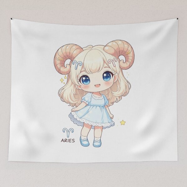 Item preview, Adorable Aries Fluffy Lamb designed and sold by BaiYok.