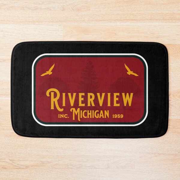 Item preview, Riverview Michigan Rectangular City Badge designed and sold by American Travels.