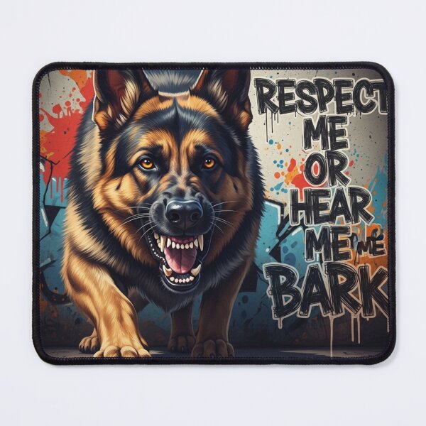 Item preview, Respect Me or Hear Me Bark designed and sold by PetJoyPrintsCO.