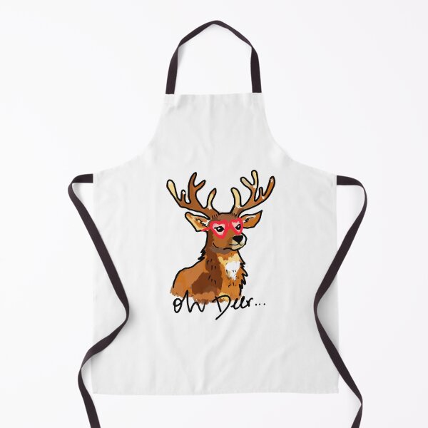 Item preview, Oh Deer – Cute Deer with Heart Rose-Colored Glasses Illustration designed and sold by laterkatergator.