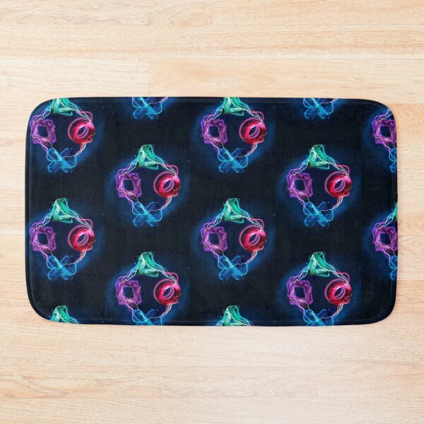Item preview, Cosmic Neon Gaming Button Design - PlayStation Galactic Energy Style designed and sold by Hipatye26.