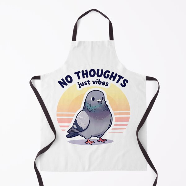 Item preview, No Thoughts Just Vibes Pigeon – Funny Blank Mind Meme designed and sold by AnimalAirtistry.