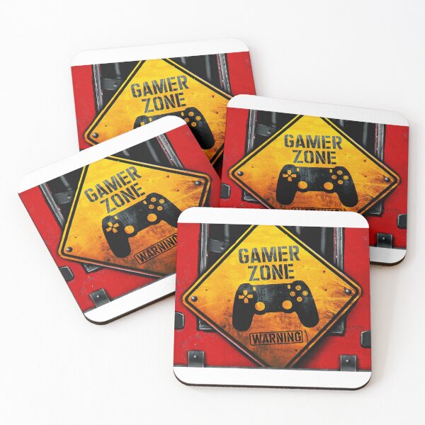 Item preview, Gamer Zone Warning Sign - Industrial Vintage Style designed and sold by Hipatye26.